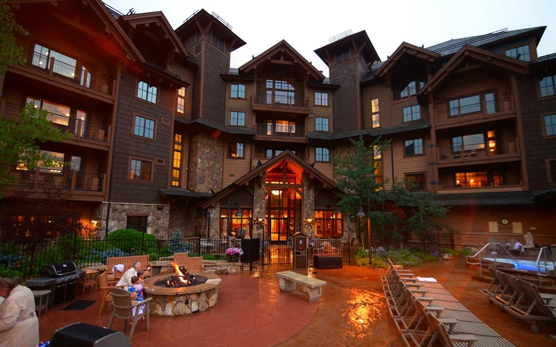 Grand Lodge on Peak 7 beside the Independence SuperChair, ski-in ski-out lodging in Breckenridge, Colorado