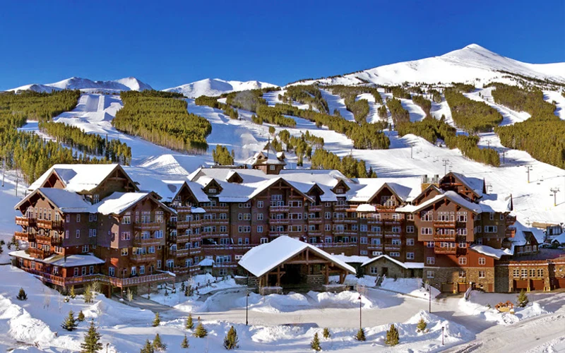 One Ski Hill Place at the foot of Peak 8, ski-in ski-out lodging in Breckenridge, Colorado
